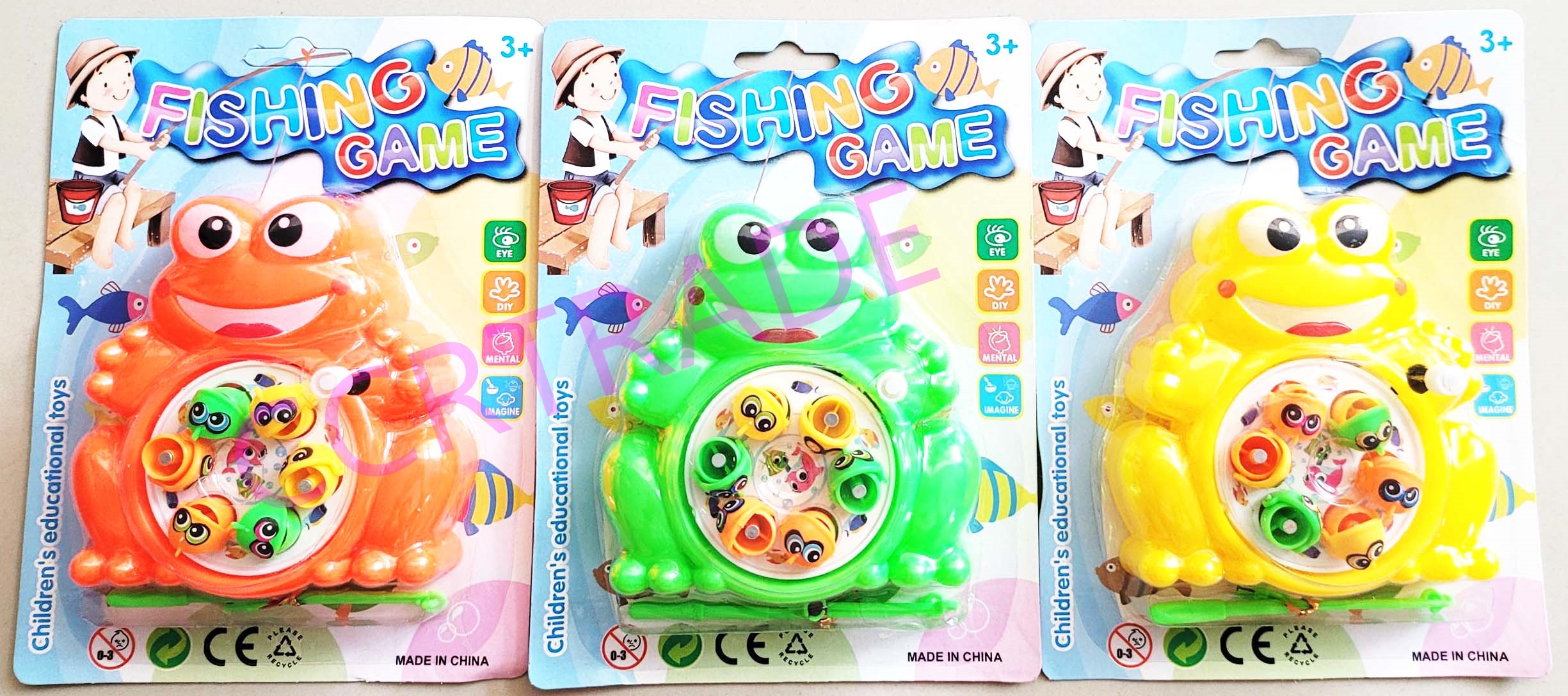 กบตกปลาแม่เหล็กไขลานแผง 18.5 ซม.