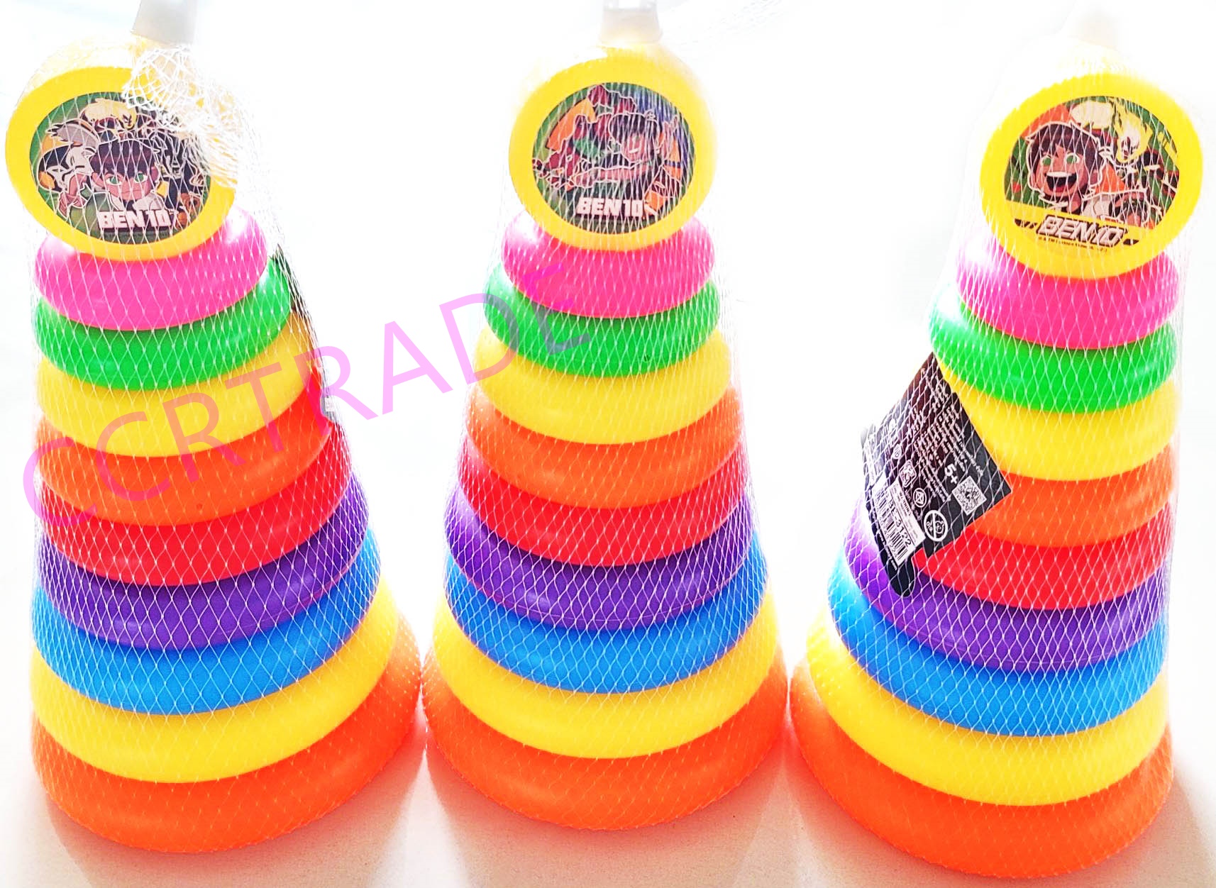 โยนห่วงเบนเทน 9 ชั้นจัมโบ้ 13.5x27 ซม.(ลิขสิทธิ์แท้)(1x3)