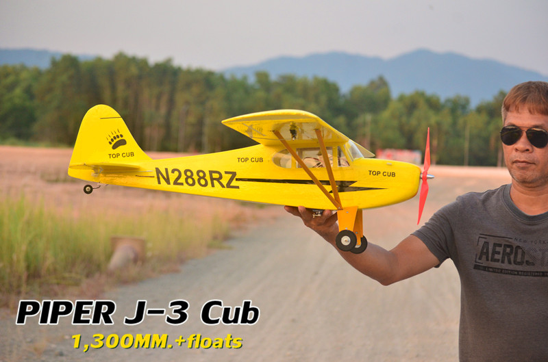 PIPER J-3CUB SEAPLANE +FLOAT 1,300MM. (PNP)