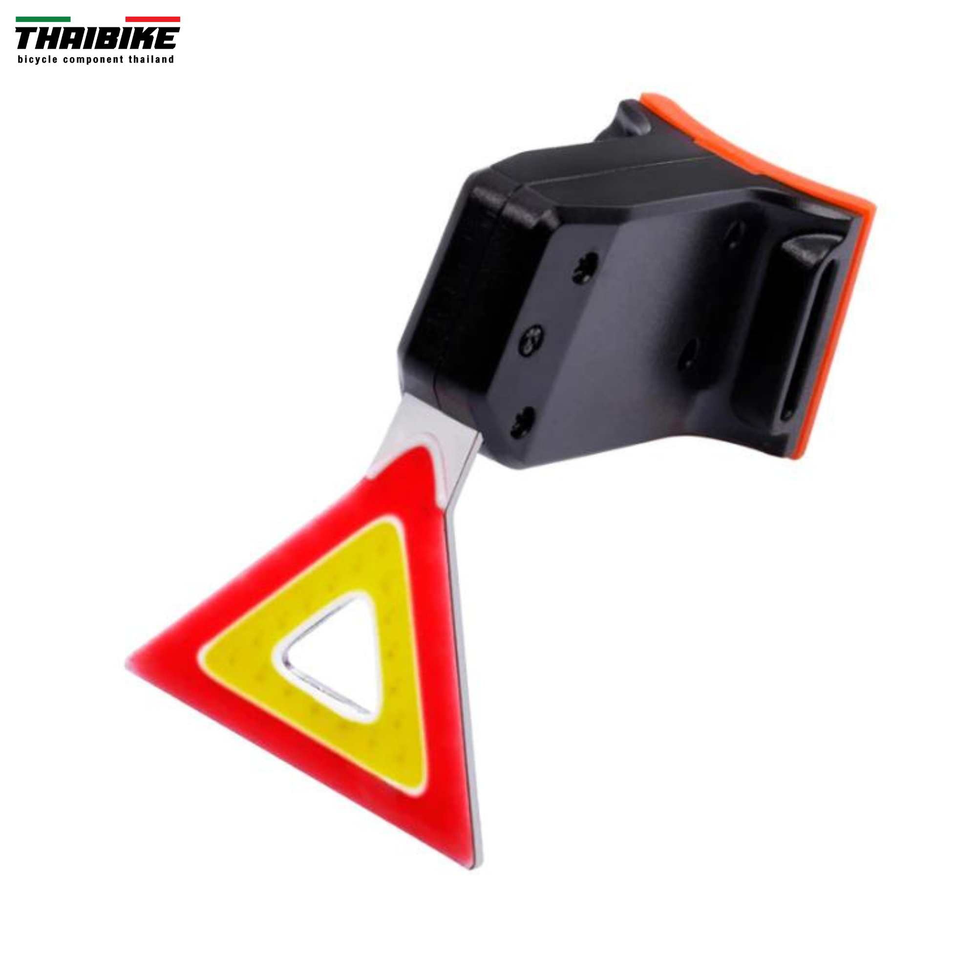 ไฟท้ายจักรยานแบบชาร์จกันน้ำ USB COB 3 สีแบบสลับ รัดหลักอานแอร์โร่ว์ได้