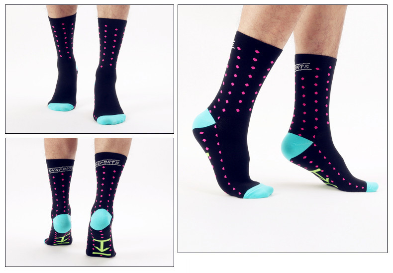 ถุงเท้าจักรยาน ถุงเท้ากีฬาออกกำลังกาย วิ่ง DH SPORT รุ่น DH04 สำหรับเท้าไซต์39-46