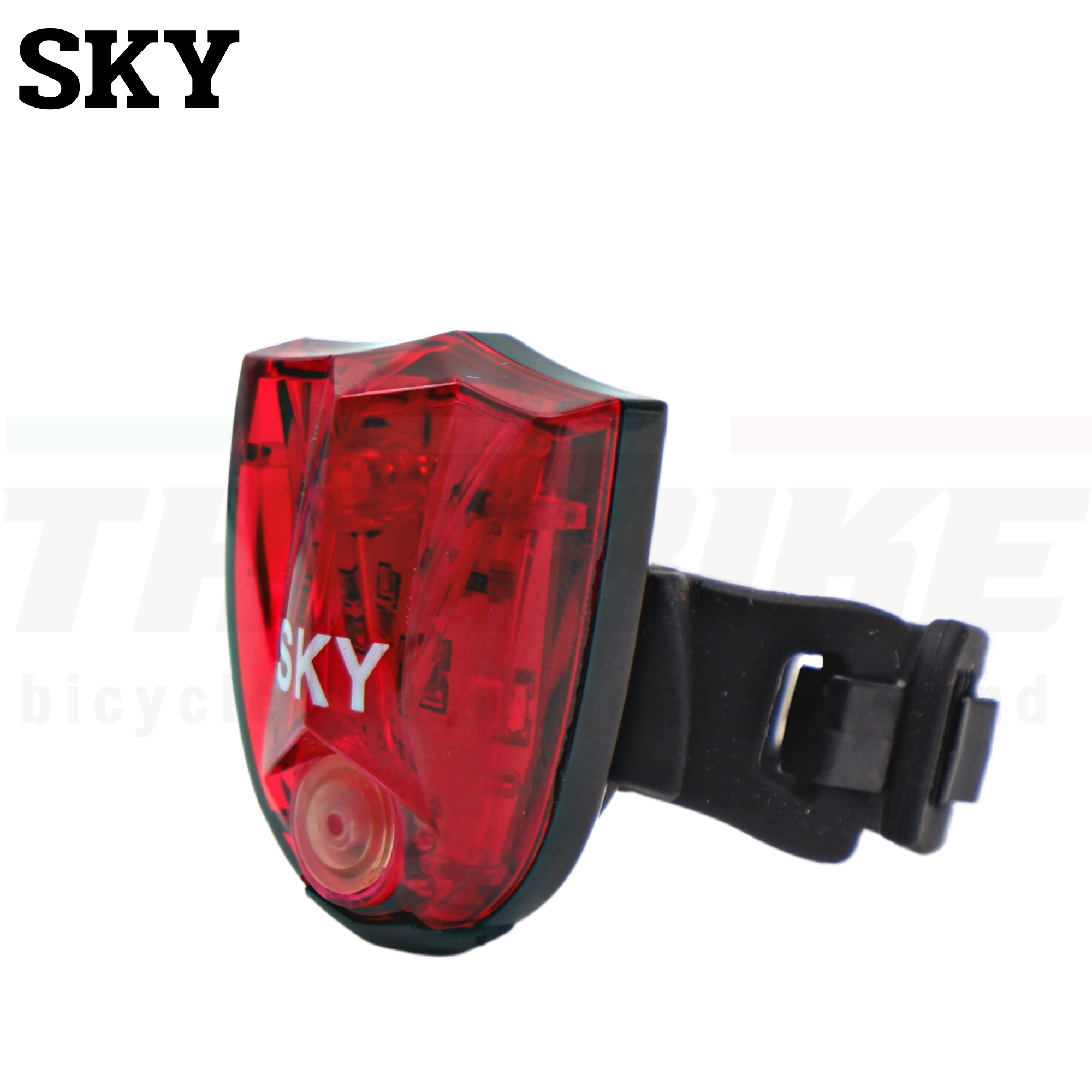 ชุดไฟติดหมวกจักรยาน SKY แบบชาร์จ USB ไฟหน้าท้ายจักรยาน