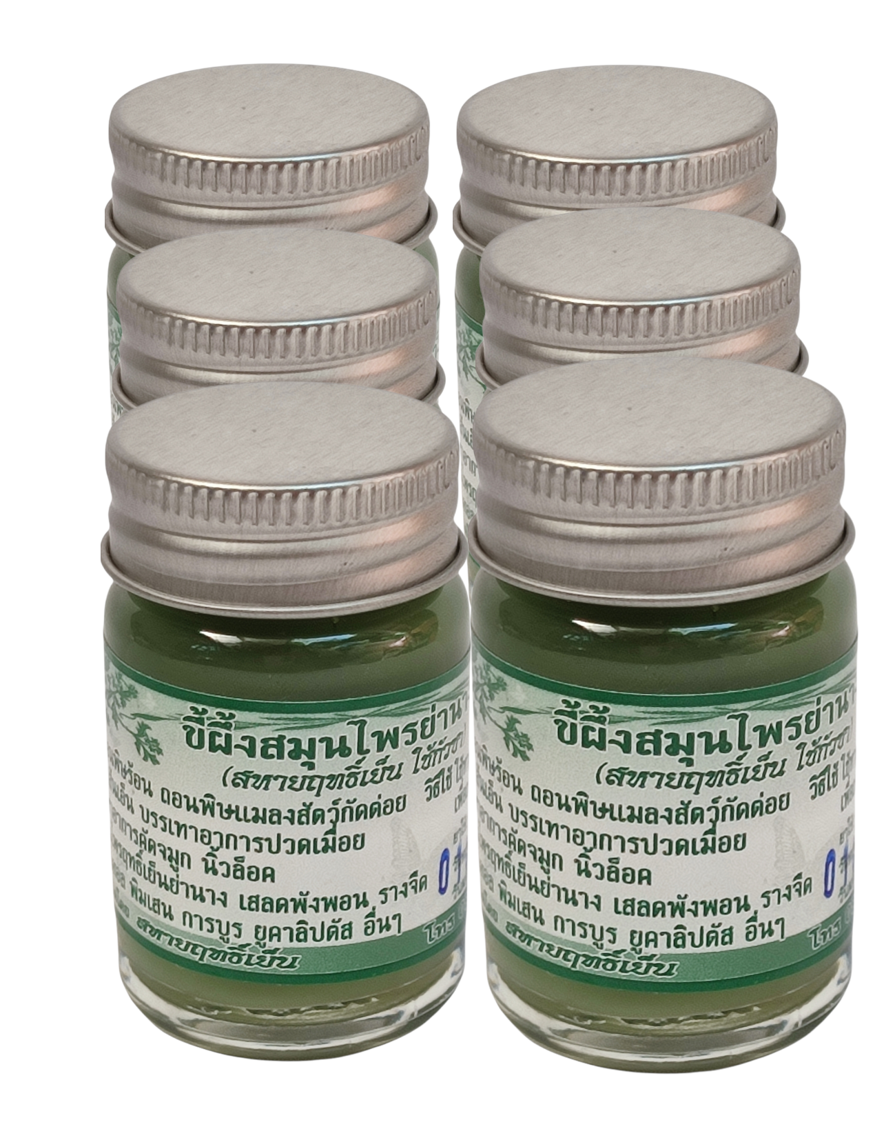 ขี้ผึ้งสมุนไพรย่านาง สหายฤทธิ์เย็น (Pack 15 g. x 6 ขวด)