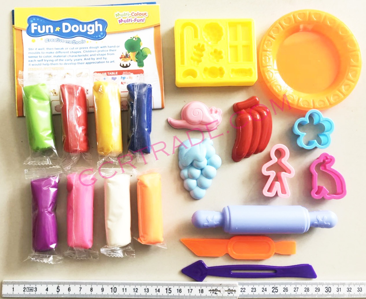 ชุดแป้งโดว์ซูชิ+ขนมหวานกล่อง 18x24 ซม.(1x3)