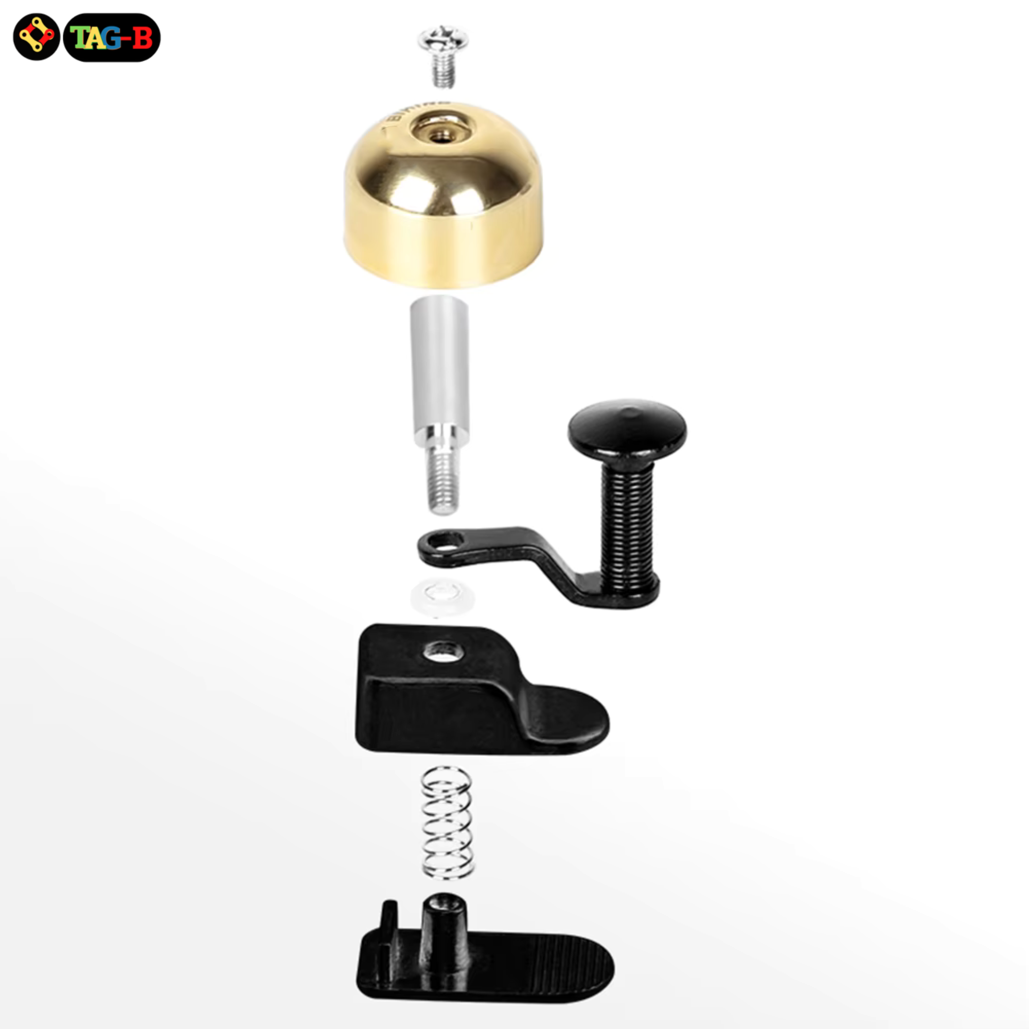 กระดิ่งจักรยานทองเหลือง THAIBIKE ติดเสือหมอบ เพื่อเตือนความปลอดภัย