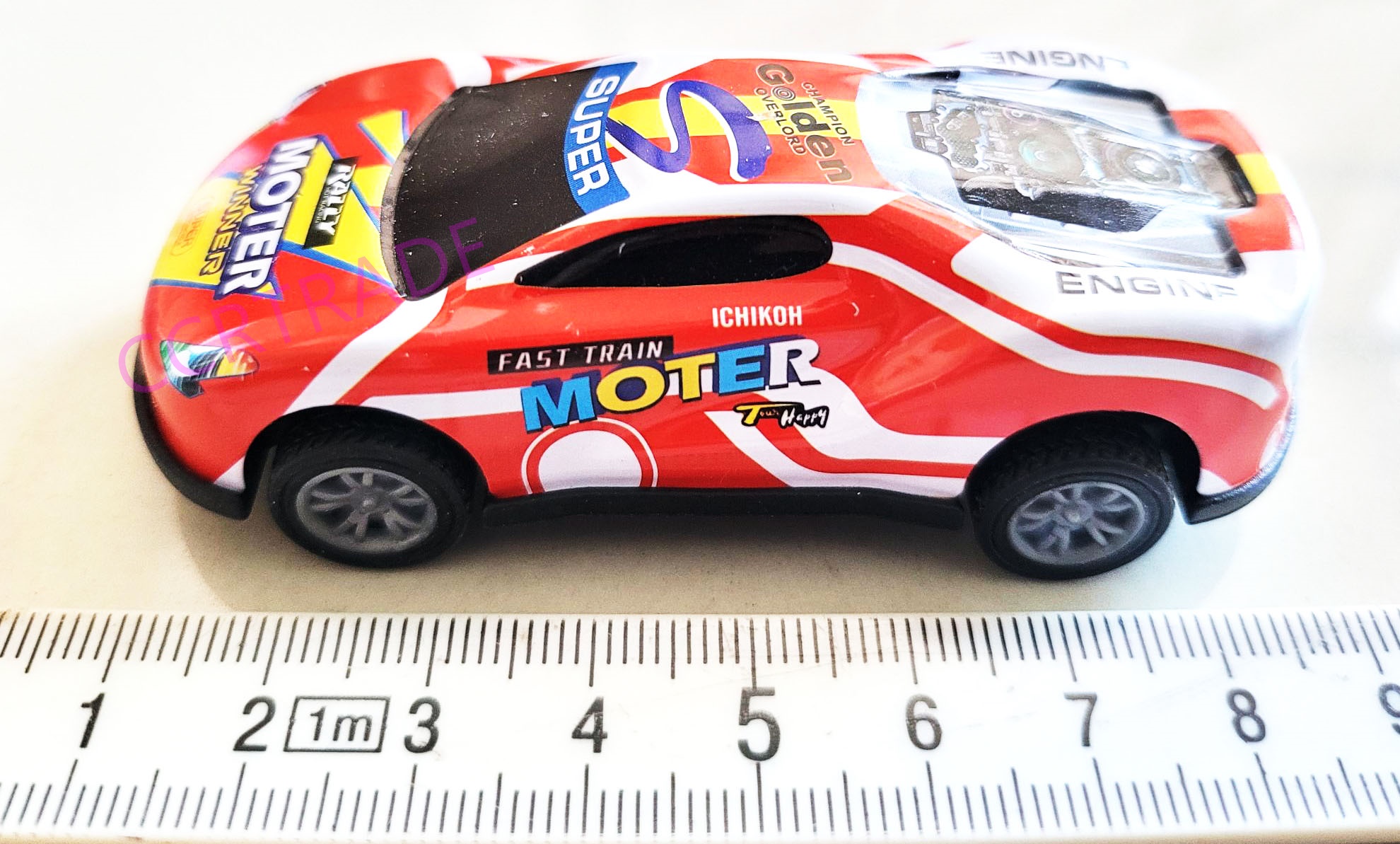 รถเหล็กกราฟฟิคสีสด มีลานกล่อง 30 ซม.(งานห้าง)