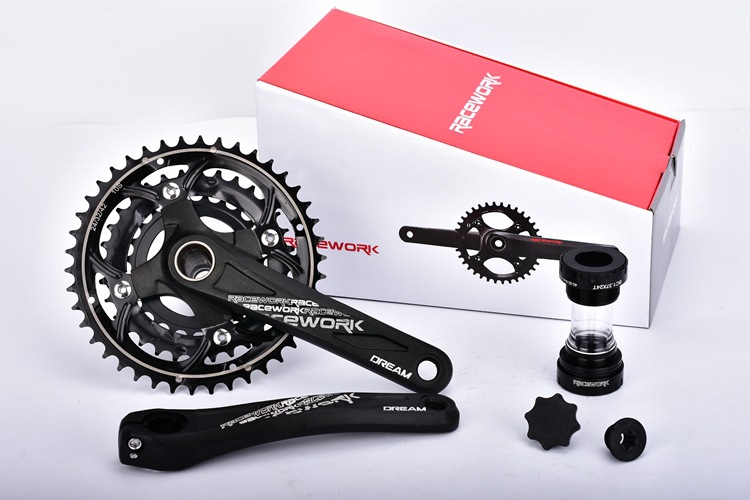 ชุดขาจาน RACEWORK พร้อมกะโหลก 24-32-42T ชุดจานจักรยานเสือภูเขา
