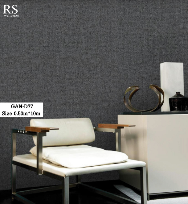 วอลเปเปอร์ สีเทาดำ GAN-D77