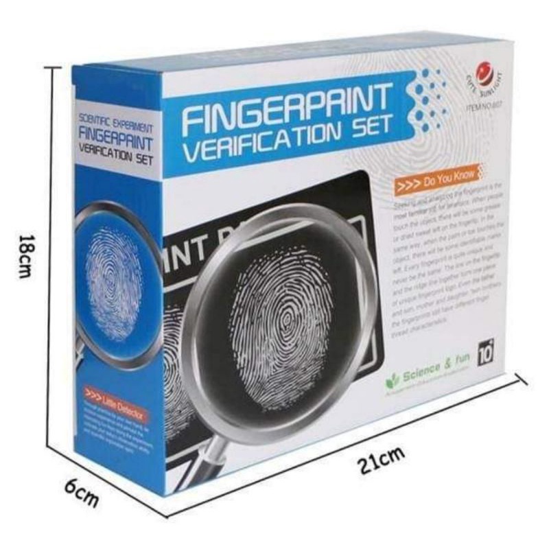 Fingerprint Verification Set 🧐ชุดเซตของเล่นวิทยาศาสตร์ ชุดตรวจหาลายนิ้วมือ พร้อมส่งจากไทย‼️