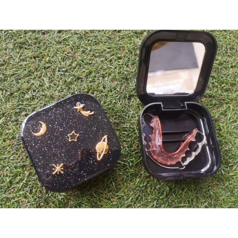 กล่องใส่รี ลายดวงดาว สี่เหลี่ยม galaxy พร้อมส่งจากไทย