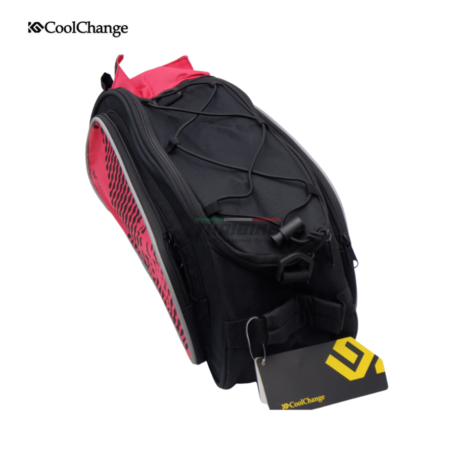 กระเป๋าทัวร์ริ่งจักรยานวางตะแกรงหลัง มีแถมฟรีผ้ากันฝน COOLCHANGE