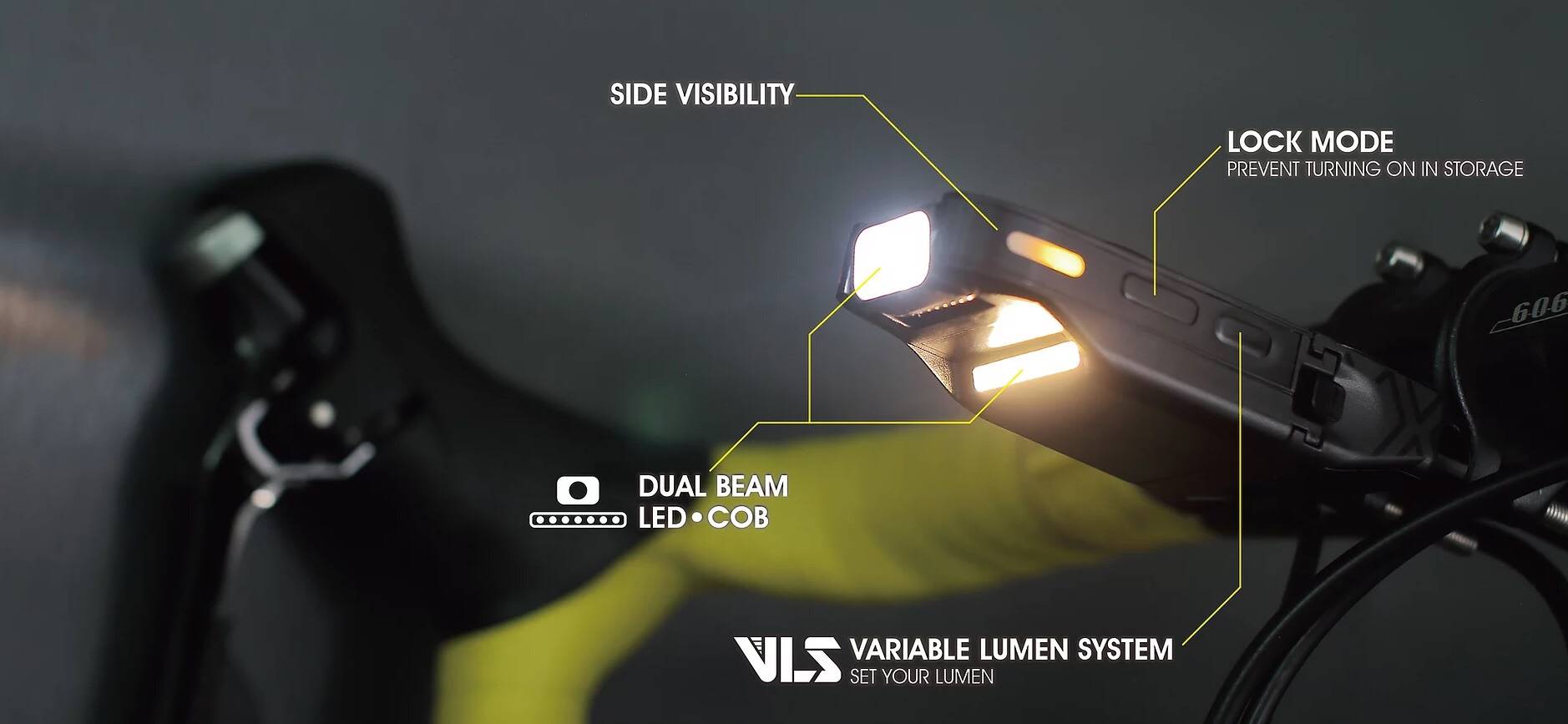 ขายึดไมล์จักรยานแบบมีไฟ MOON “MX” COMPUTER MOUNT x LIGHT GARMIN