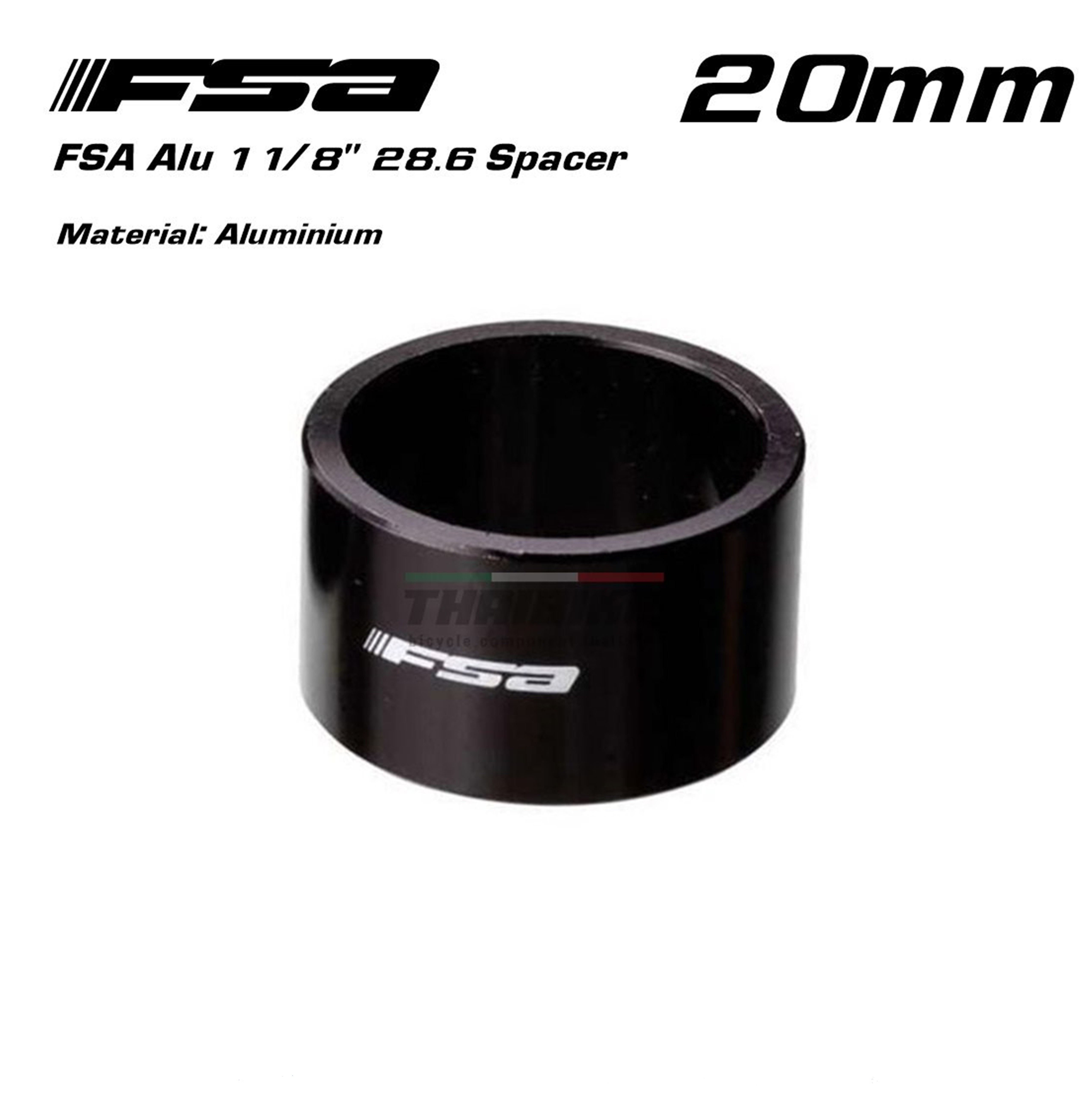 ของแท้ สเปเซอร์แหวนรองถ้วยคออลูมิเนียม FSA H2011 (28.6) 1/8'' แหวนรองคอจักรยาน
