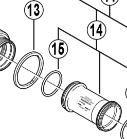 แหวนรองกะโหลก รองโม่ SHIMANO FCM760 SPACER 2.5MM (1ชิ้น)