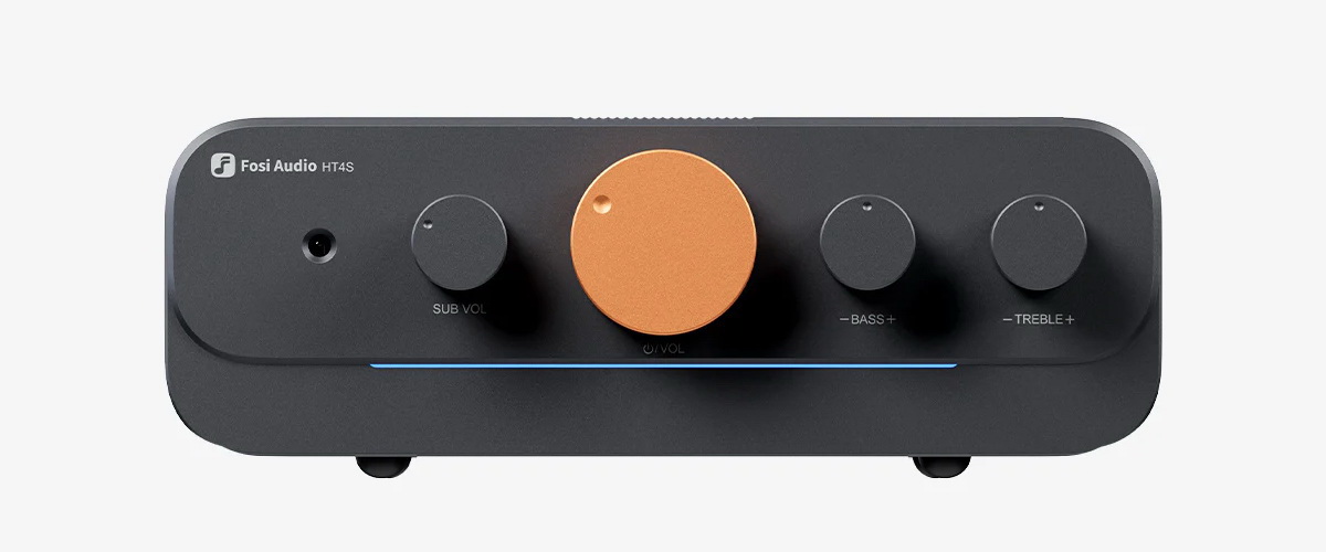 Fosi HT4S Bluetooth Amplifier ตั้งโต๊ะ ชิป TPA3116 x2 รองรับการตั้งค่าช่องสัญญาณเสียง 4.1 หรือ 5.0 ประกันศูนย์ไทย
