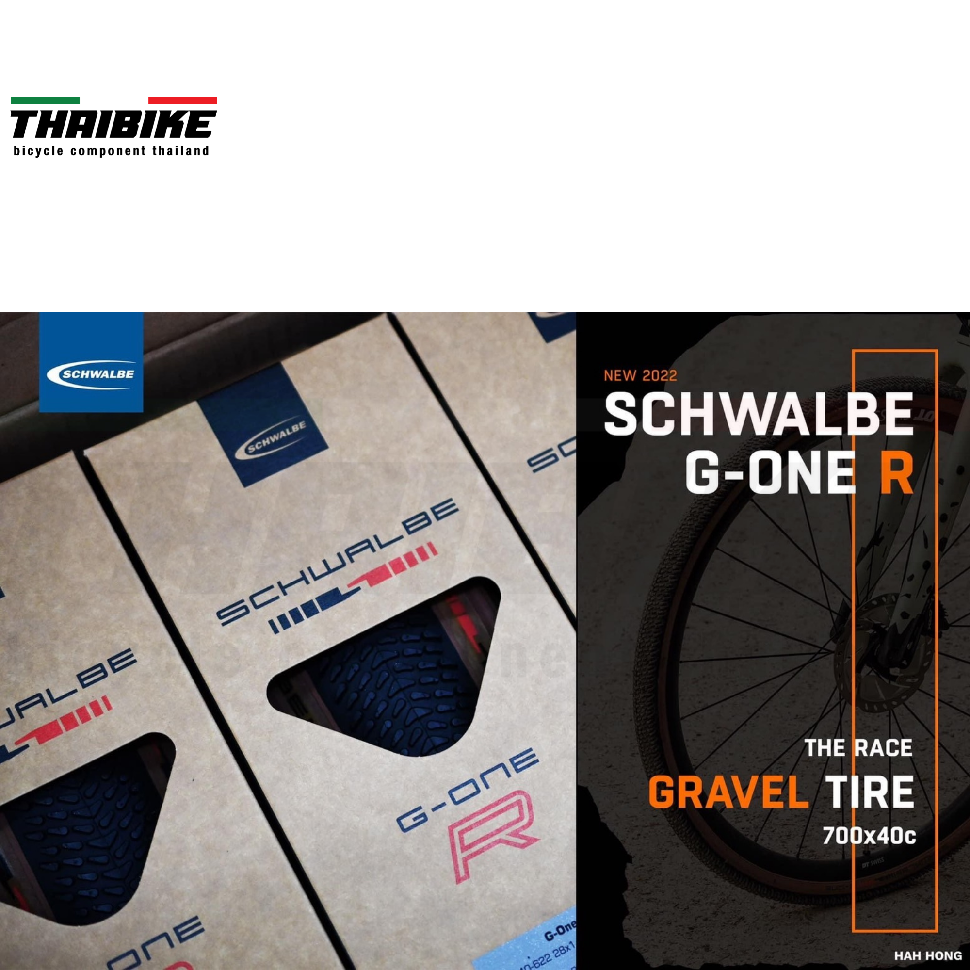ยางนอกจักรยานเสือหมอบ เสือภูเขา ขอบพับ Schwalbe G-One R 700X40