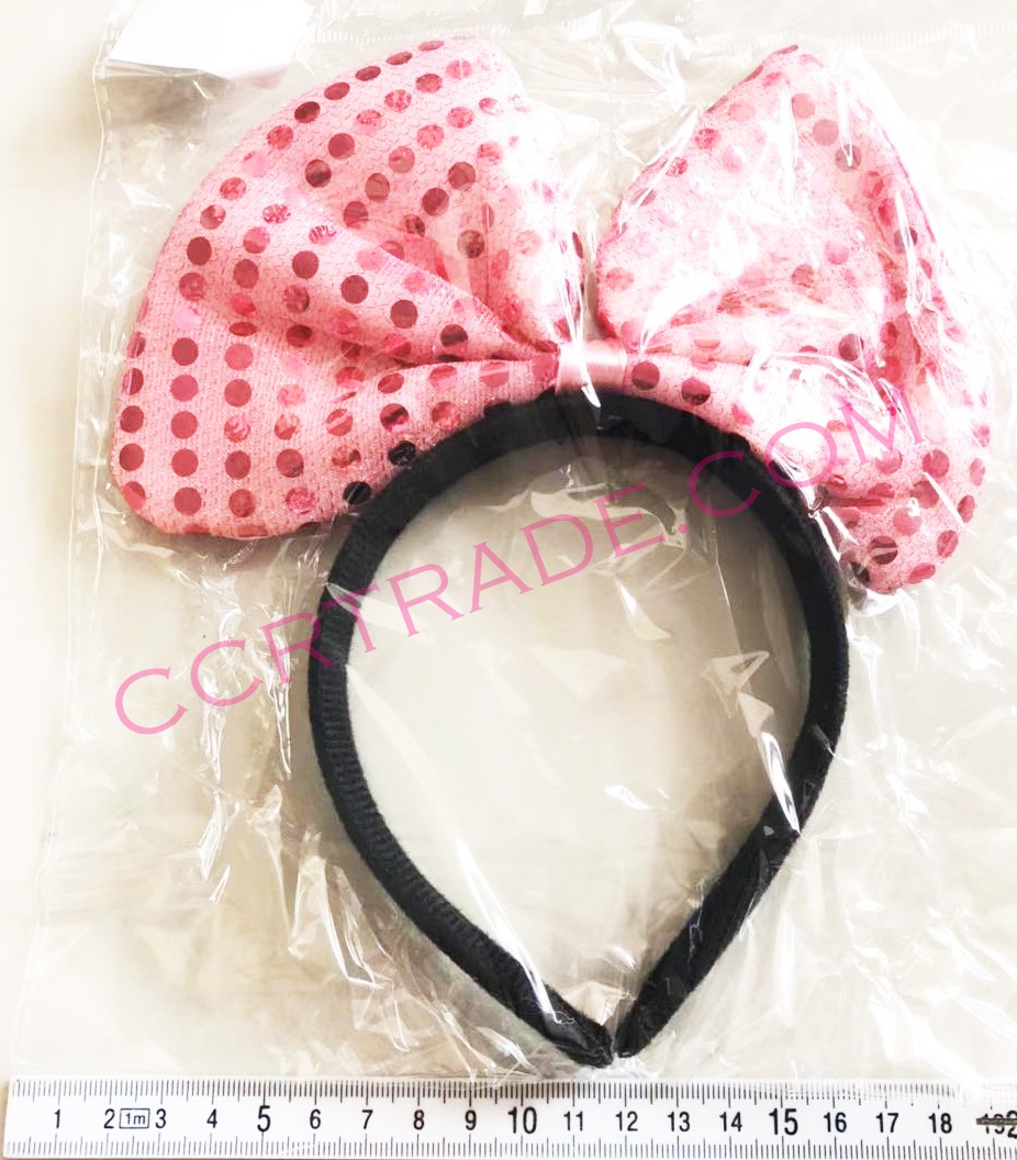 คาดผมโบว์มินนี่จัมโบ้ 19x23 ซม.