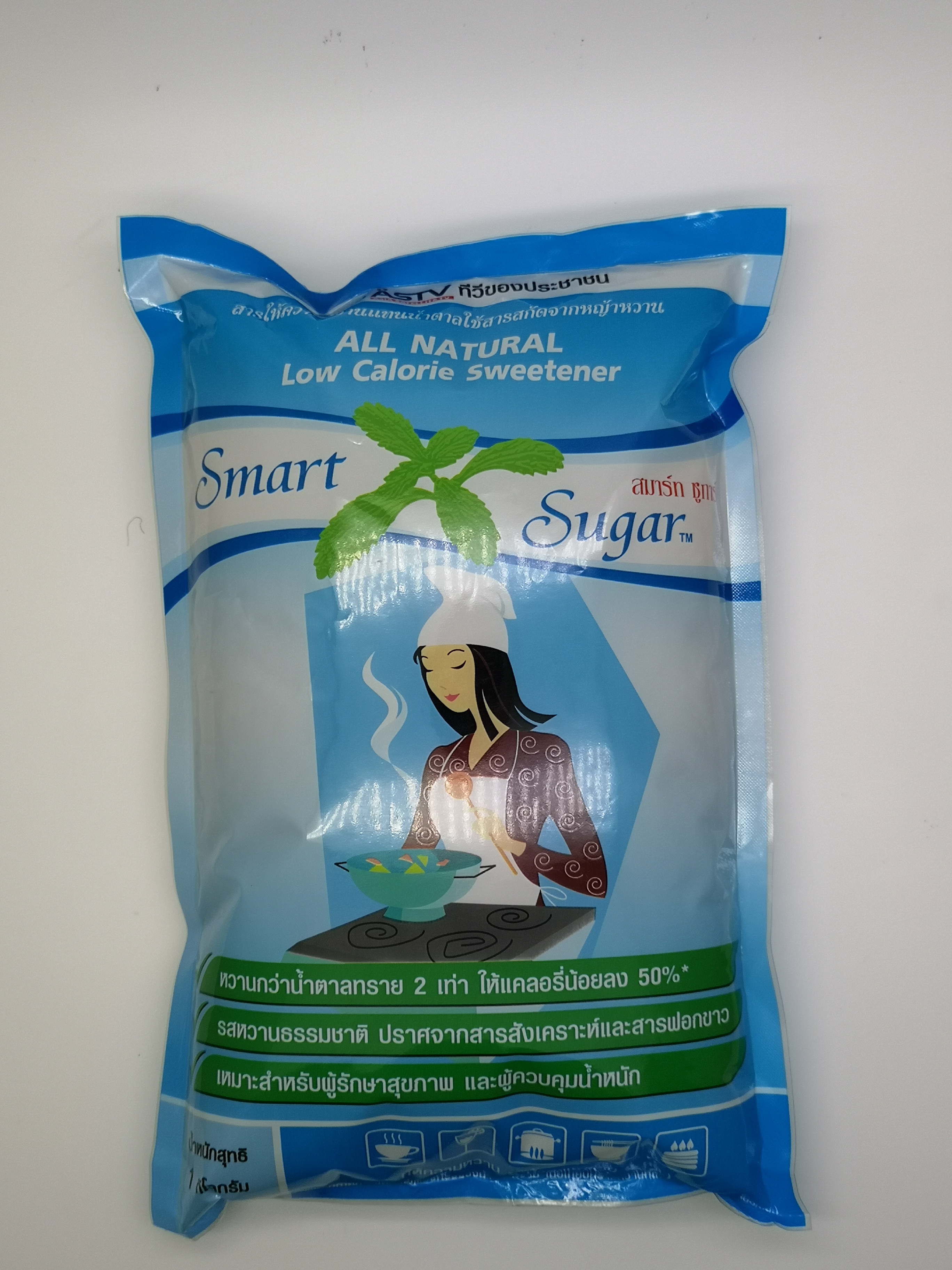 น้ำตาลหญ้าหวาน (Smart Sugar) ขนาด 1,000 กรัม