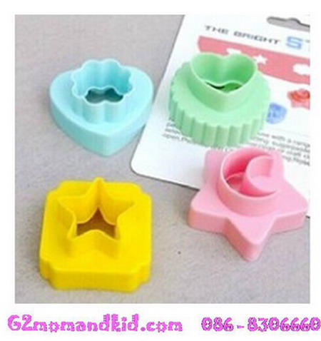 ++พร้อมส่ง++ชุดกดคุ๊กกี้ กดขนมปัง บิสกิต 1 แพ็ค 4 แบบ สามารถกดได้ทั้ง 2 ด้าน