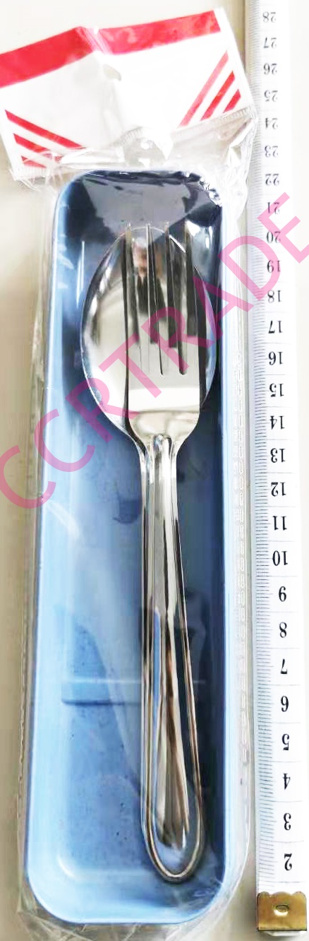 ชุดช้อนส้อมกล่อง+ฝาปิด 20 ซม.