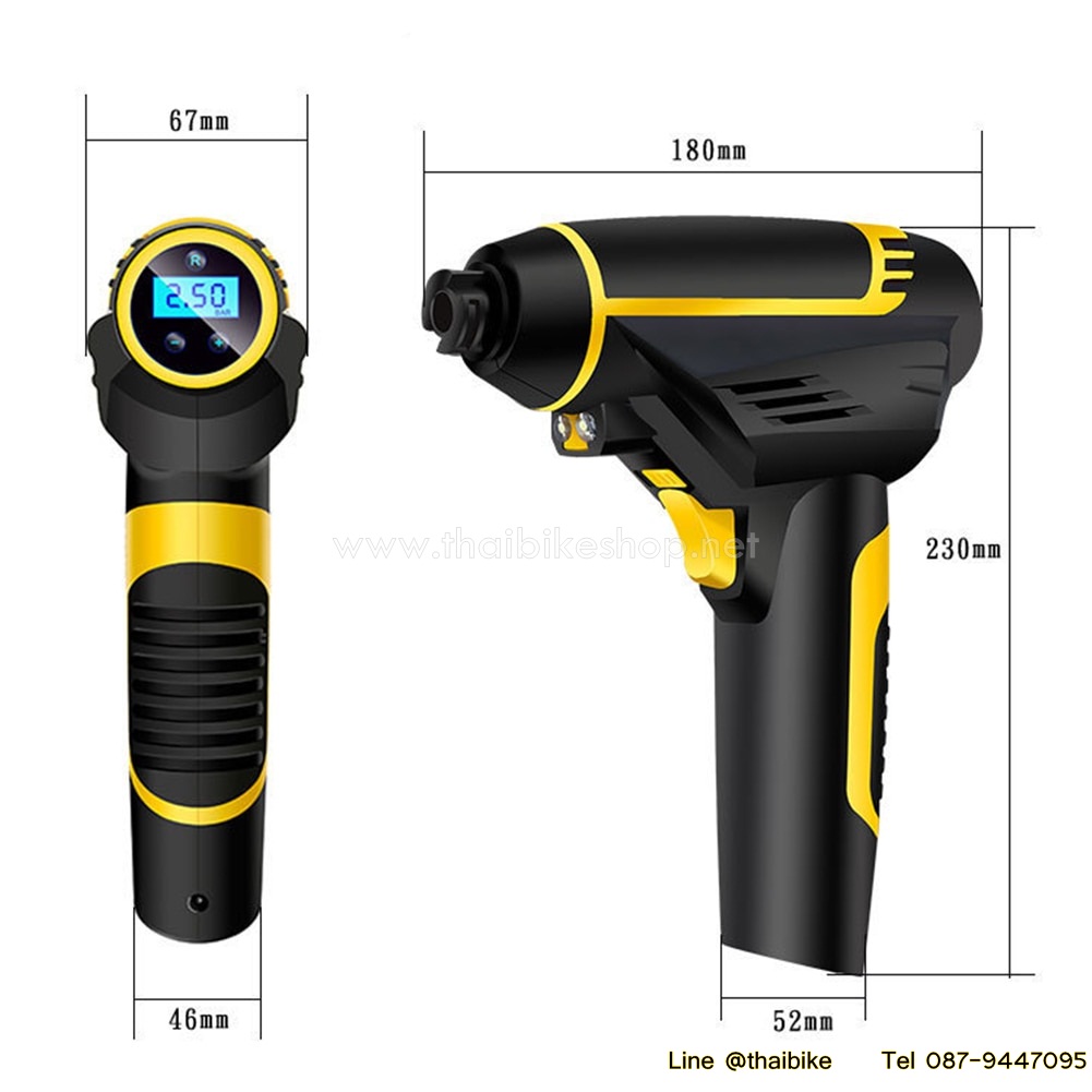 สูบไฟฟ้าแบบพกพา THAIBIKE จักรยาน