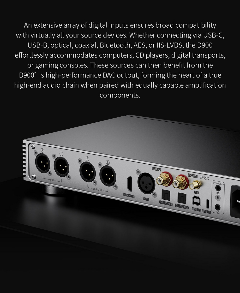Topping D900 DAC ตั้งโต๊ะระดับเรือธงพิเศษ สุดยอดเทคโนโลยี 1-bit PSRM เสียงที่ใสสะอาด สมจริง ประกันศูนย์ไทย