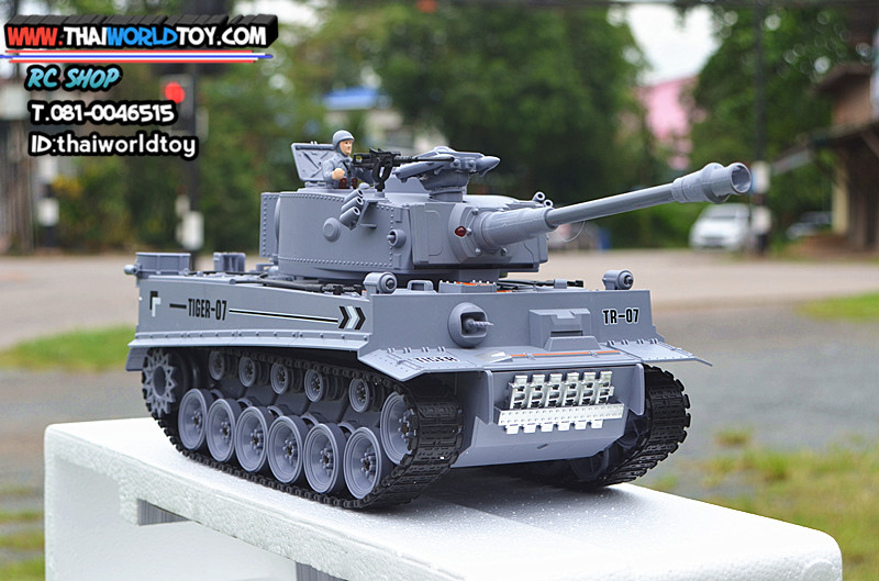 German TigerTank RC Scale 1:18 ยิงกระสุน รถถังบังคับ