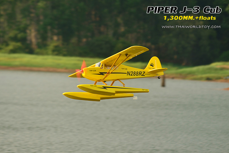 PIPER J-3CUB SEAPLANE +FLOAT 1,300MM. (PNP)