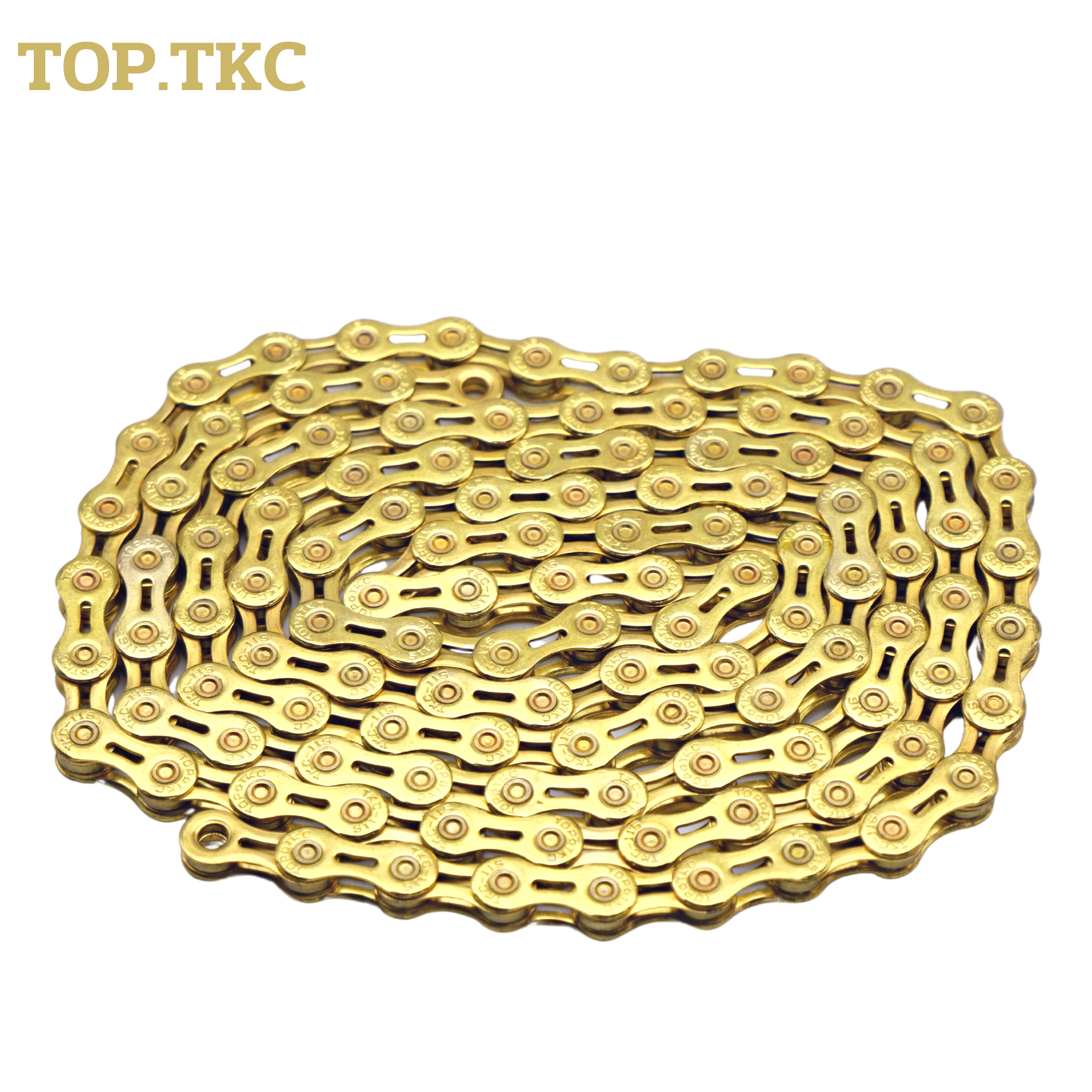 โซ่รถจักรยานสีทอง เสือหมอบ เสือภูเขา TOP.TKC เซาะร่อง 9 10 11 SPD