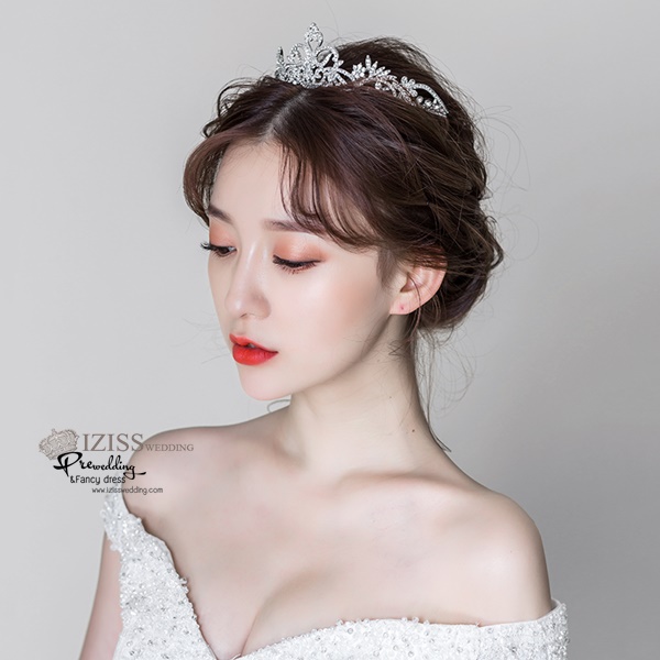 AC012 **พรีออเดอร์**ชุดเทียร่า มงกุฎเพชร ชุดเครื่องประดับเจ้าสาวสวยหรูดุจเจ้าหญิง