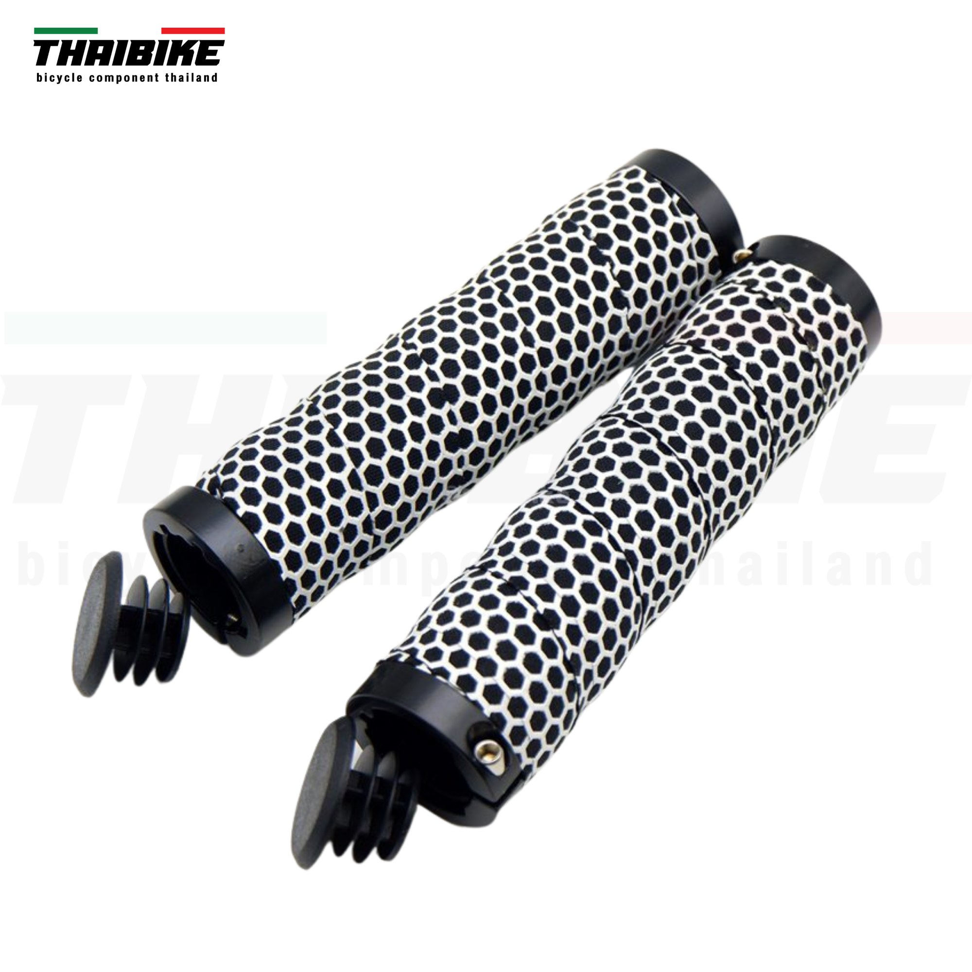 ปลอกแฮนด์จักรยานเสือภูเขาลายรังผึ้ง THAIBIKE แบบหนานุ่ม