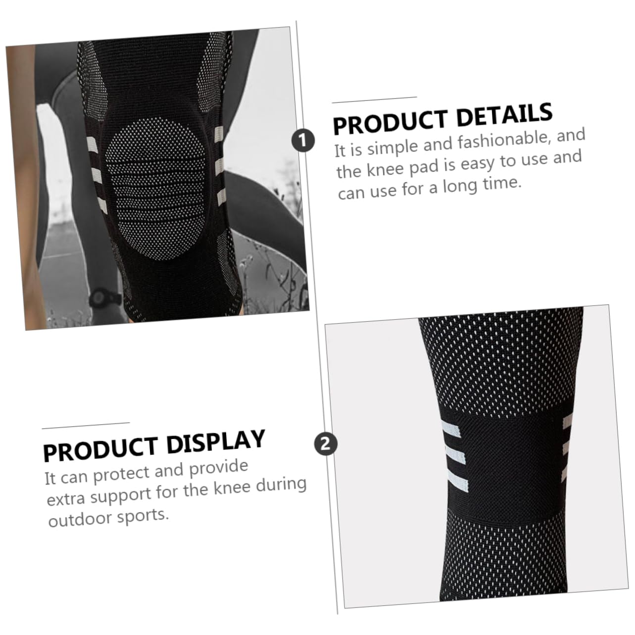 สายรัดเข่า วิ่ง ปั่นจักรยาน อุปกรณ์ซัพพอร์ทเข่า/กันเข่า