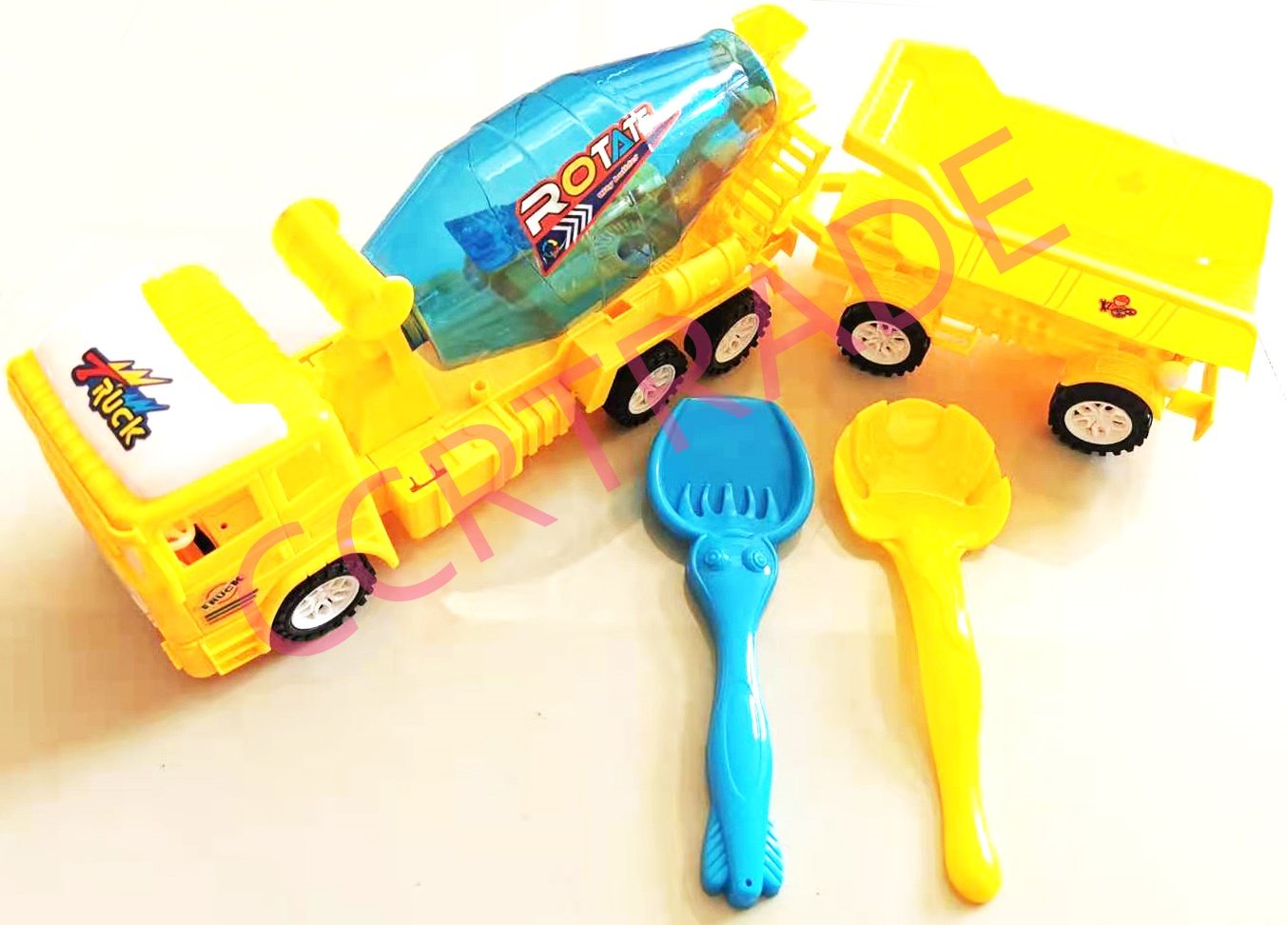 รถบรรทุกเล่นทราย มีลานฝาครอบจัมโบ้ 15.5x58 ซม.(1x3)