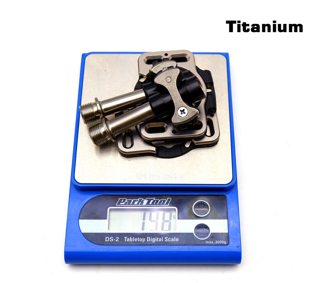 บันไดปั่นจักรยาน แกนไทเทเนี่ยม 69+ ใช้คลีทเหมือน speed play road bike pedals