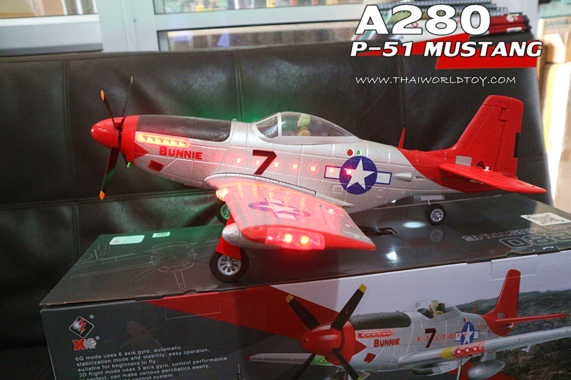 XK A280 RC P51 Mustang Fighter (RTF)