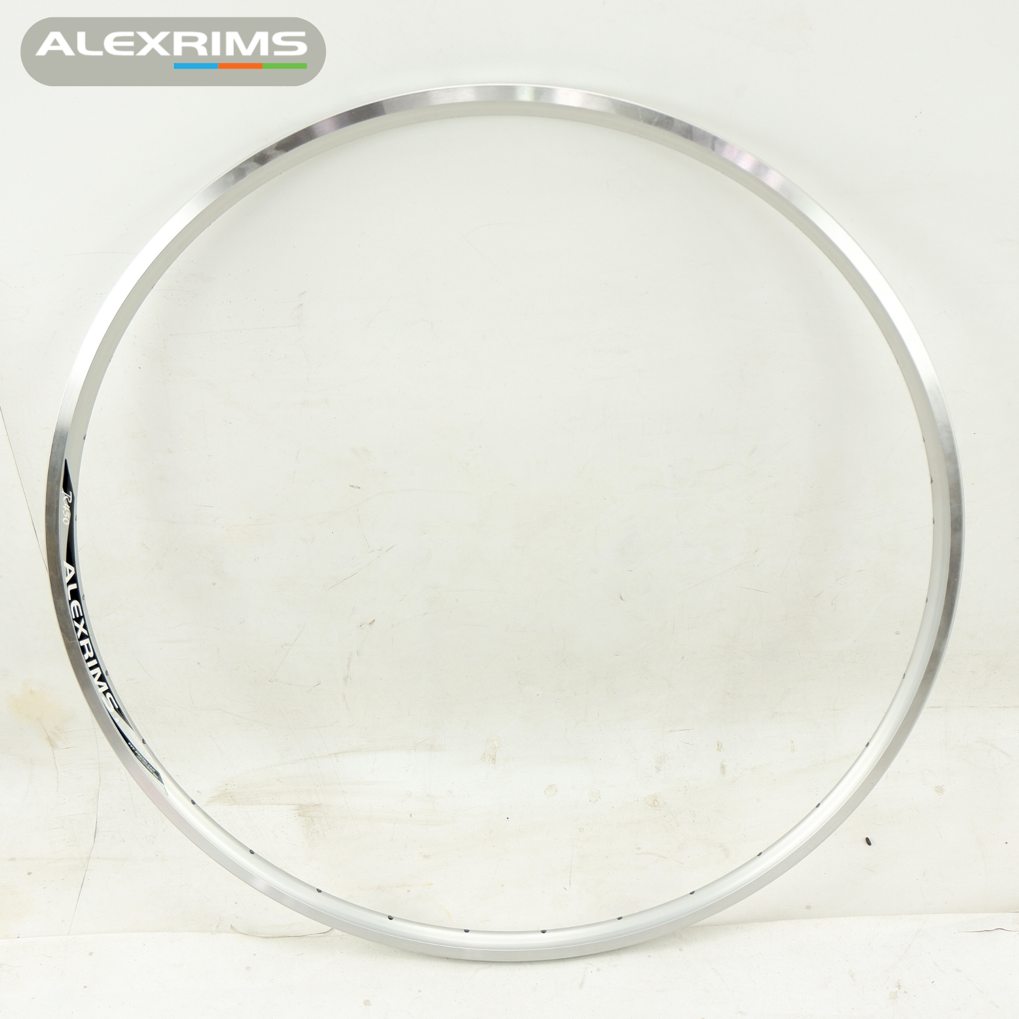 เฉพาะขอบล้อจักรยาน 700c ยี่ห้อ Alexrims รุ่น R450 สีเงิน