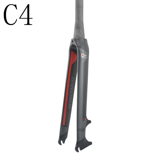 ตะเกียบดิสจักรยานฟูลคาร์บอน 700C WACAKO รองรับดิสก์เบรคคอตรง คอเทเปอร์