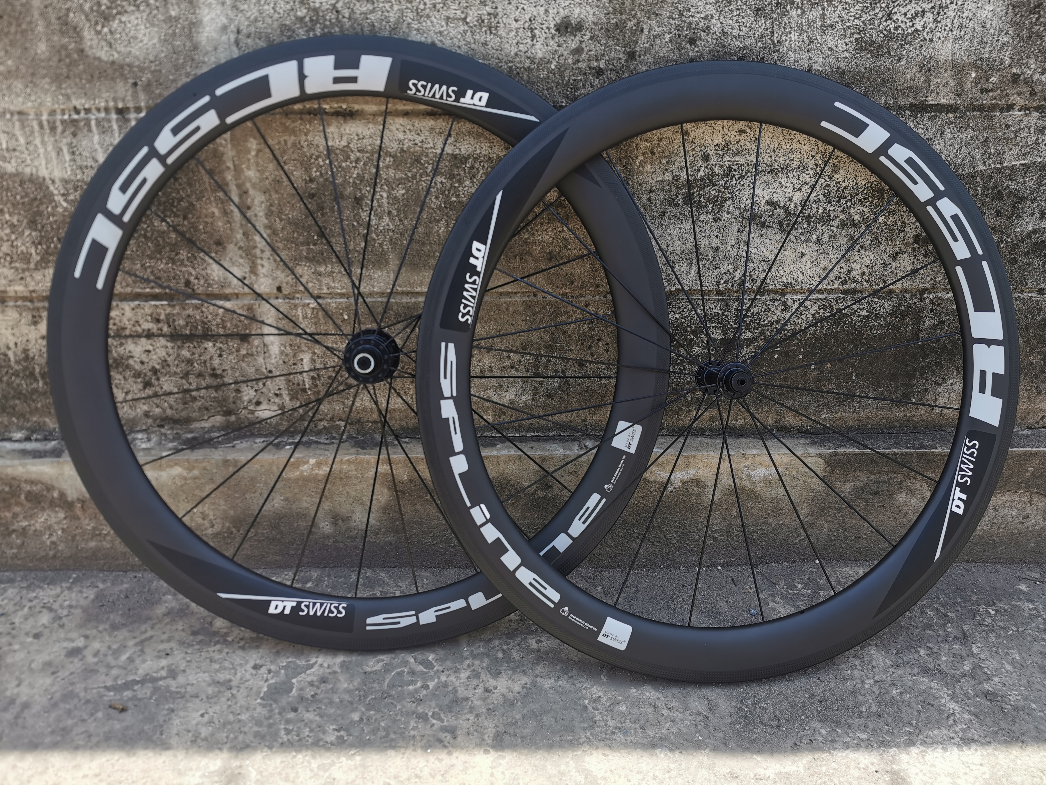 ล้อจักรยานคาร์บอน ขอบ DT SWISS แท้ Bicycle Carbon Wheels 700C 55Mm Clincher Wheelset UD Matte Finish Deca