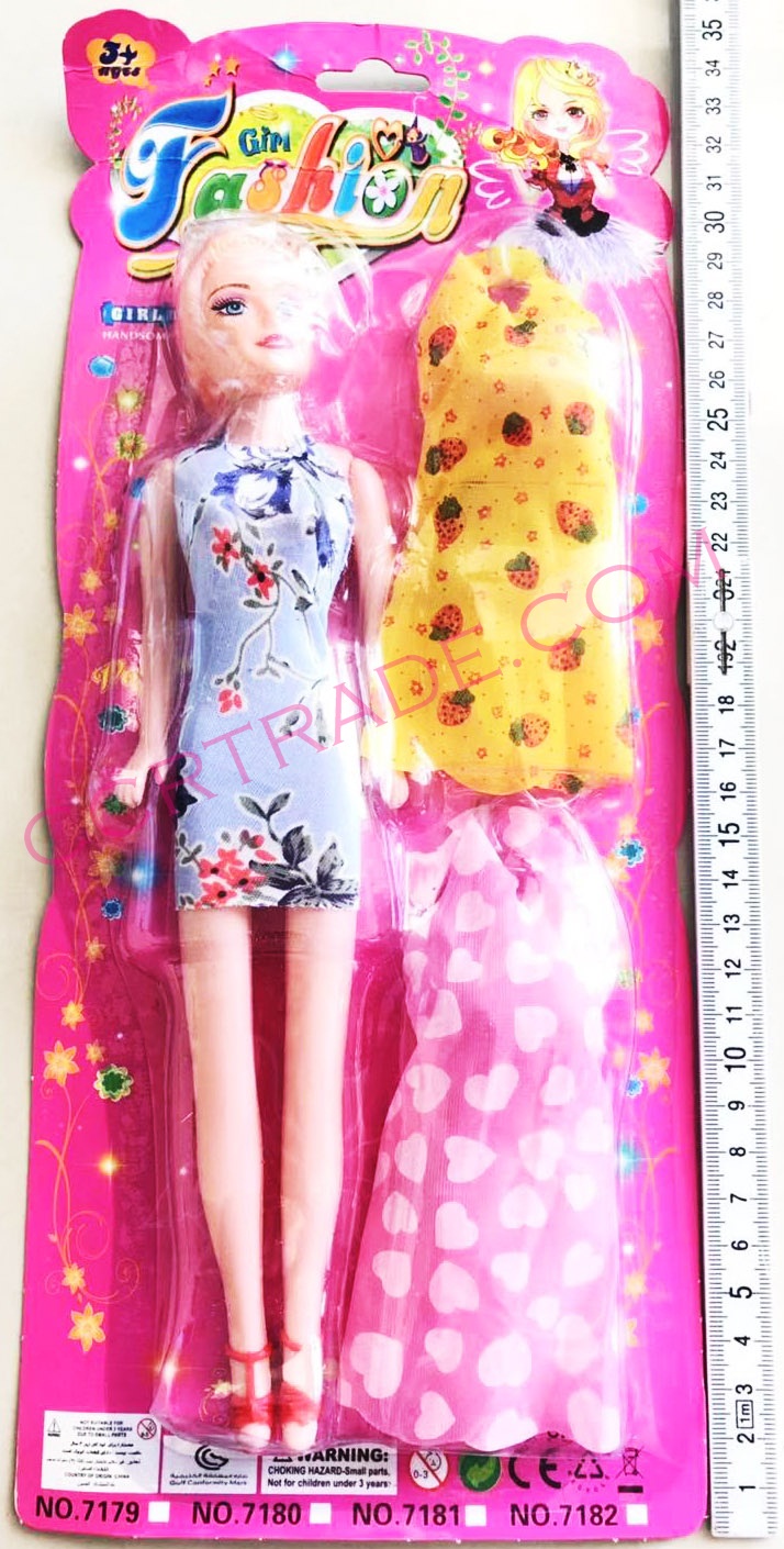 บาร์บี้+กระโปรง 2 ชุดแผงจัมโบ้ 35 ซม.