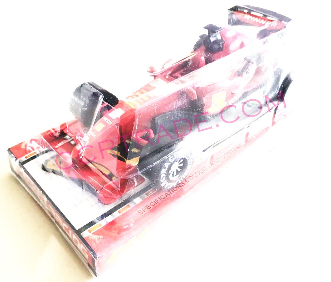 รถแข่ง F1 สีสด มีลานฝาครอบ 19 ซม.