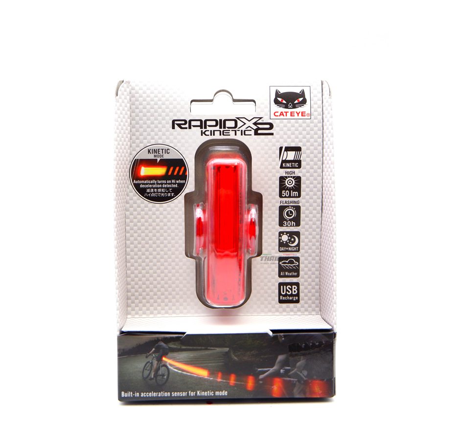ไฟท้ายจักรยาน Cateye Rapid X2 KINETIC TL-LD710k
