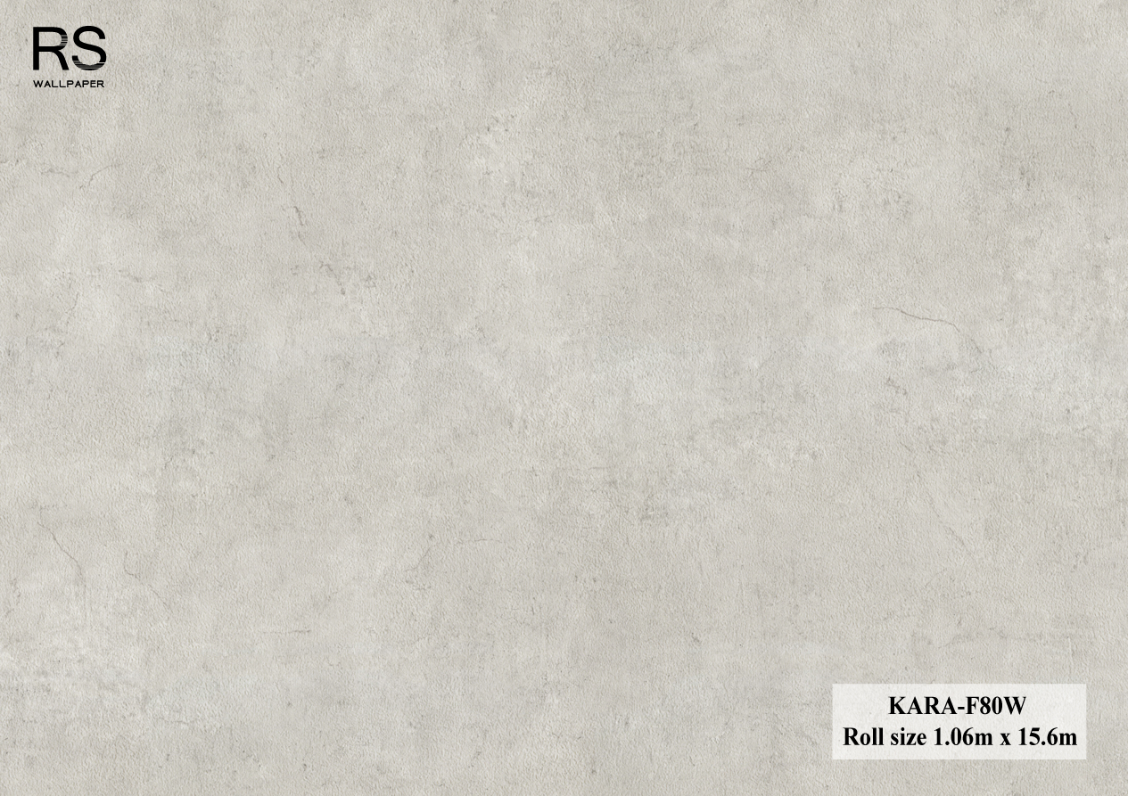 วอลเปเปอร์ ลายปูนเปลือยสีเทา KARA-F80W