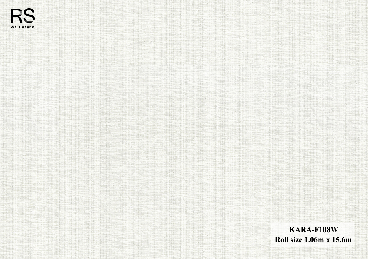 วอลเปเปอร์ สีขาว KARA-F108W