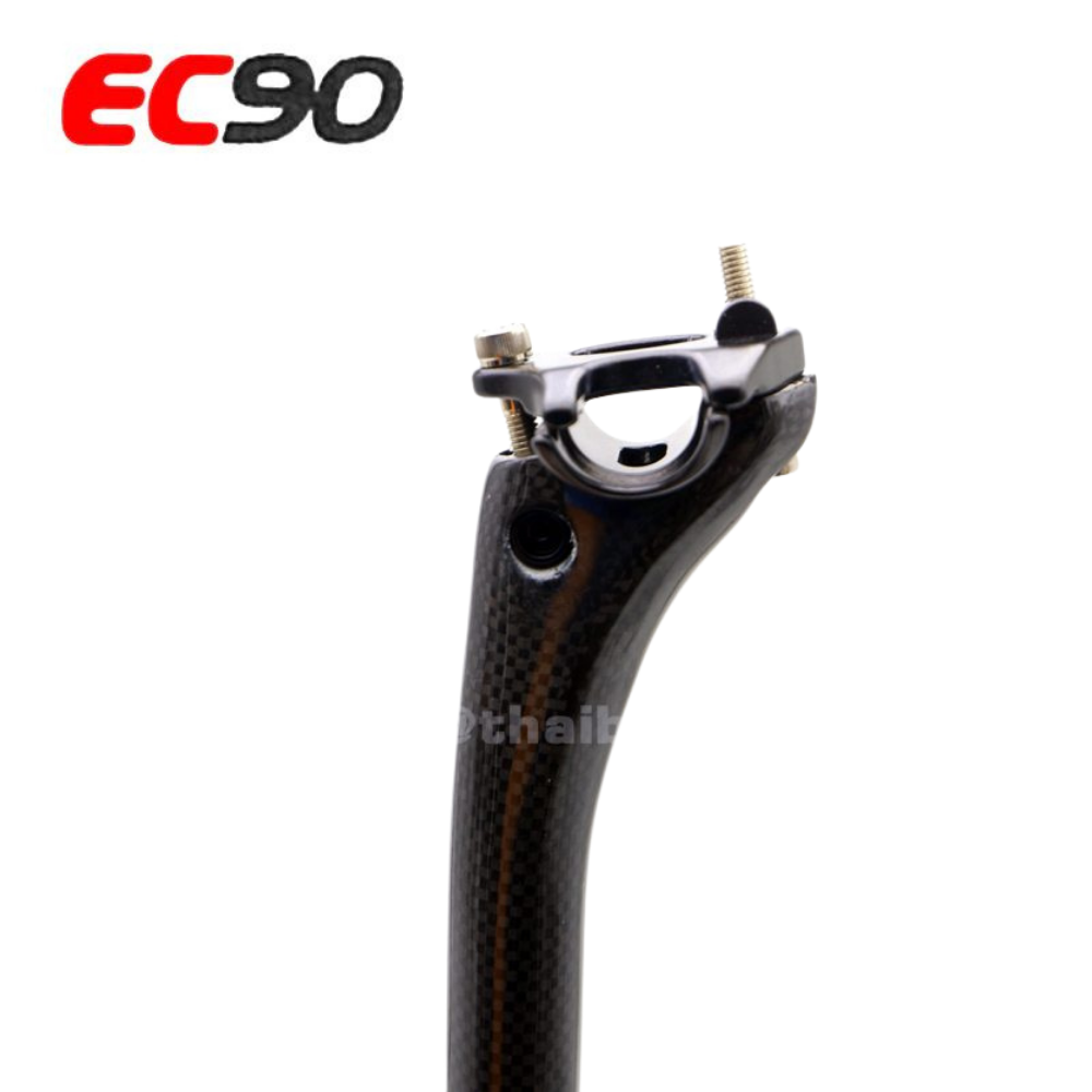 หลักอานคาร์บอน EC90 แบบเยื้องหลัง ขนาด 25.4 หลักอานจักรยาน