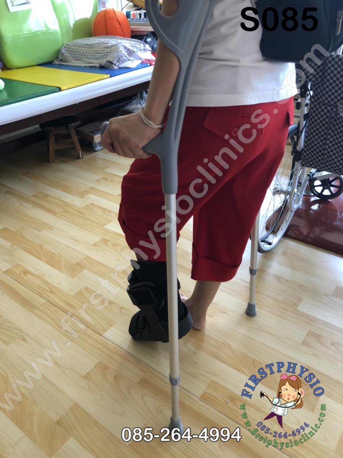 รองเท้าเฝือกลม แบบสั้น / เฝือกลม /รองเท้าหลังถอดเฝือก / รองเท้าเฝือก (air cast)/อุปกรณ์ช่วยพยุงเท้าและข้อเท้า เฝือกเท้าและข้อเท้า ป้องกันการกระแทกลดอาการบาดเจ็บ ป้องกันกระดูกเคลื่อนผิดที่