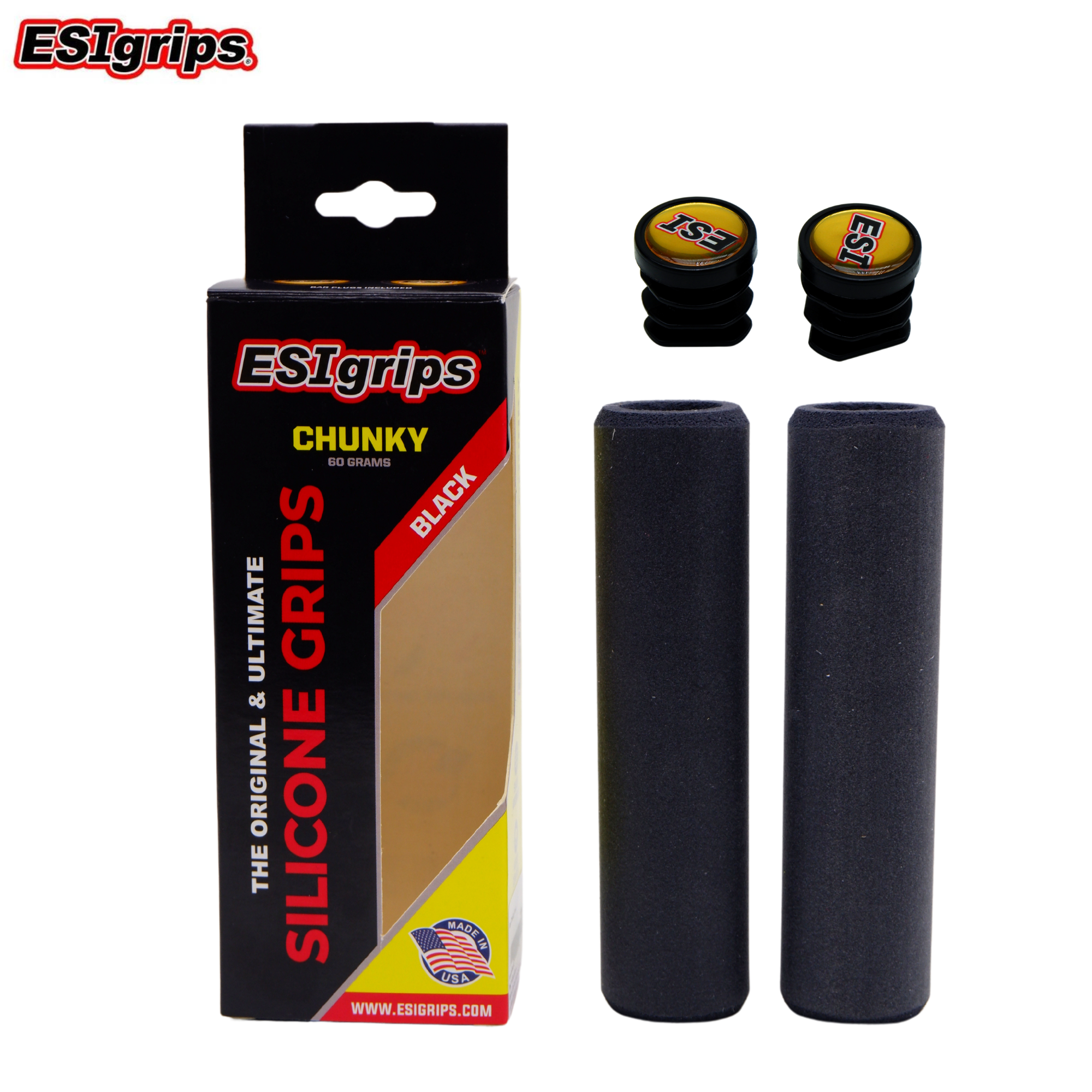 ESI Grips Chunky ปลอกแฮนด์จักรยานแบบ Silicone แท้ 100%