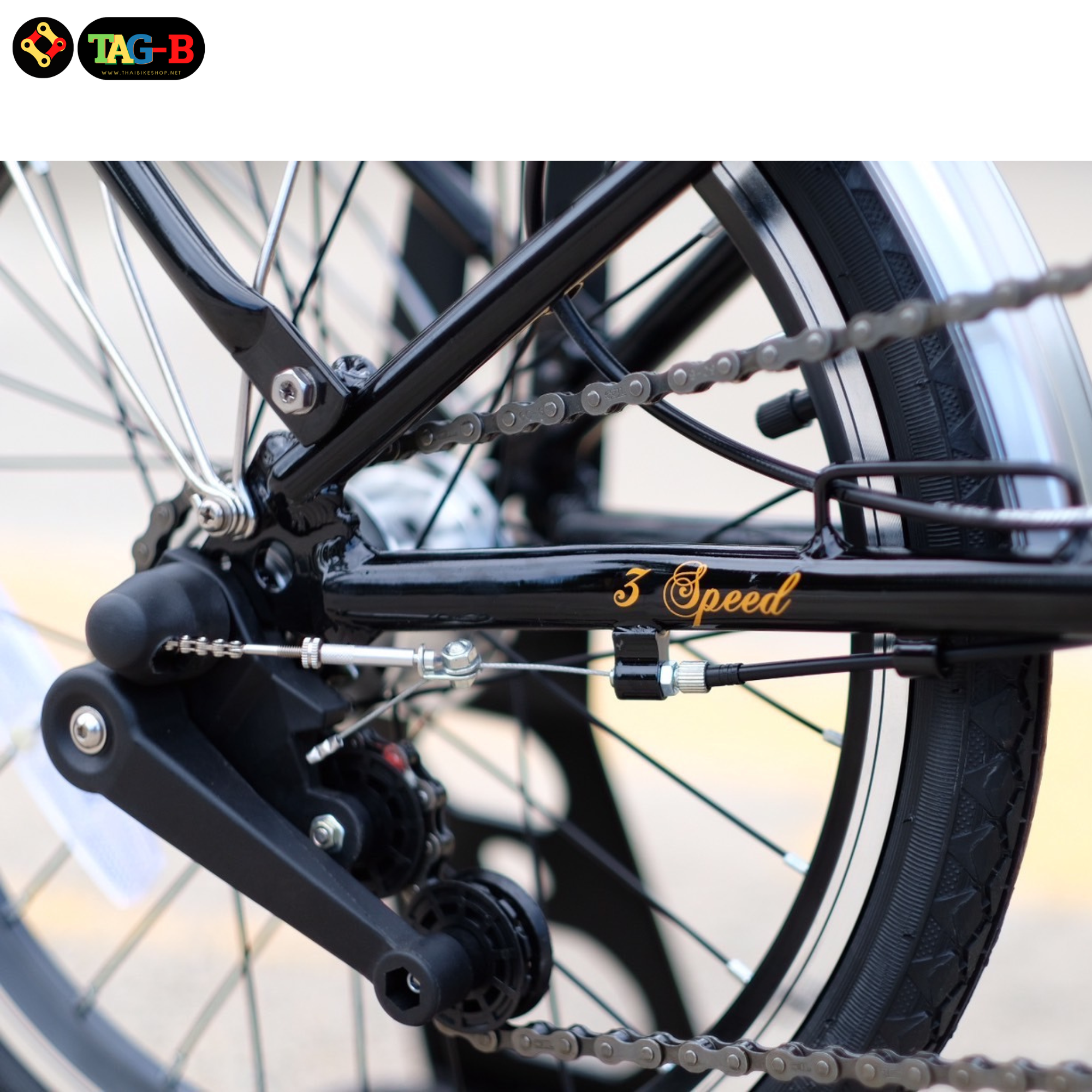 รถจักรยานพับเกียร์ดุม LA NEO STAGE 3 สปีด/SINGLE SPEED (สินค้ามีตำหนิที่ตะแกรงหลังทุกคัน)