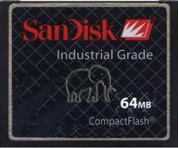 Sandisk Compact Flash Card (CF) 64Mb Industrial Grade