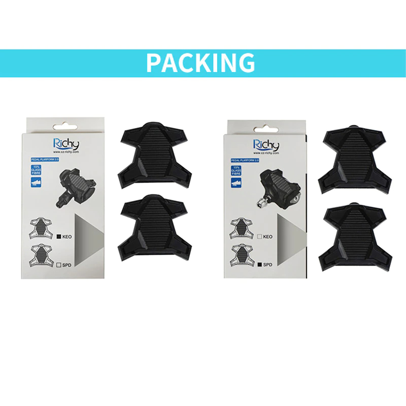 แผ่นรองบันไดคลีทจักรยาน RICHY 2.0 แปลงบันไดคลีทเป็นบันไดธรรมดา