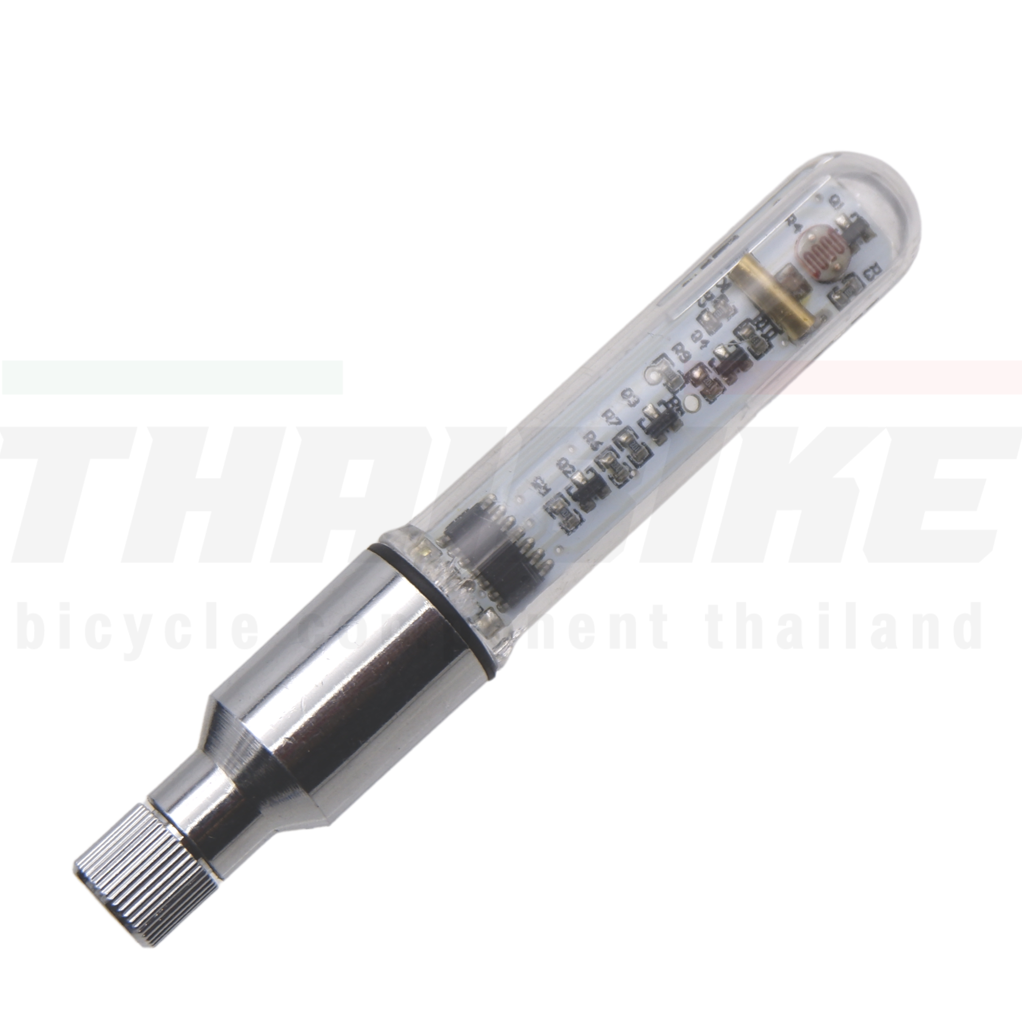 ไฟติดจุ๊บลมจักรยานแบบอลูมิเนียม Bike Tire Valve Cap Lights Spoke Light 1 ชิ้น